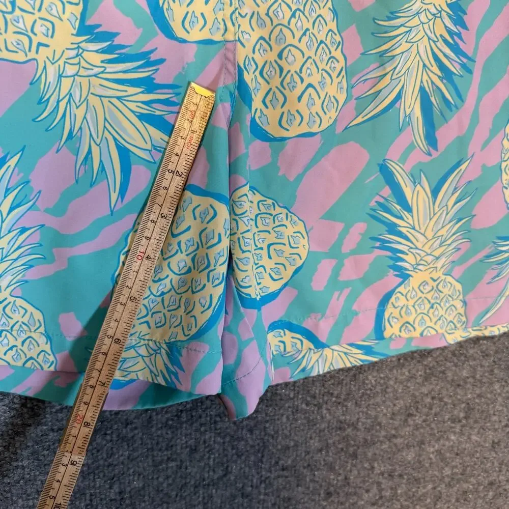Chubbies Shorts Swim Trunks Mens 2XL‎ XXL Blue Pineapple Print Casual Stretch